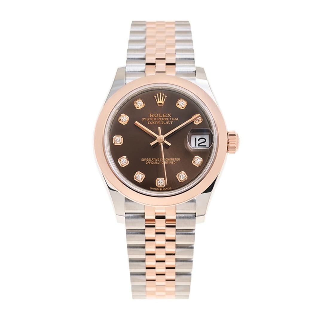 Rolex Datejust Rose Gold & Steel Jubilee Brown Dial 31mm photo 2
