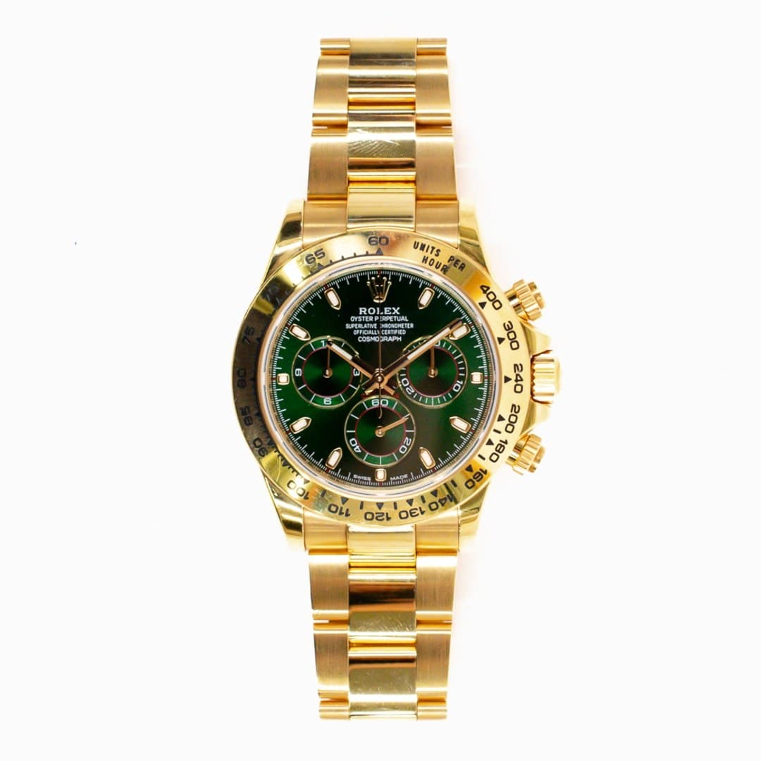 Rolex Daytona Yellow Gold Green Dial "John Mayer" 40mm photo 2