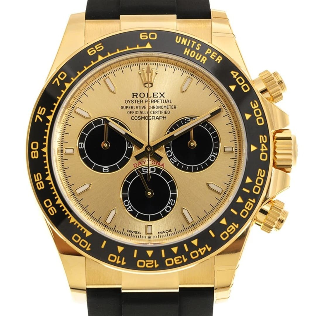 Rolex Daytona Yellow Gold Oysterflex Champagne Dial 40mm photo 4