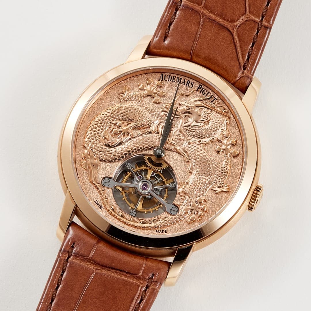 Audemars Piguet Jules Audemars “Year of the Dragon” Tourbillon Rose Gold Pink Dial 41mm