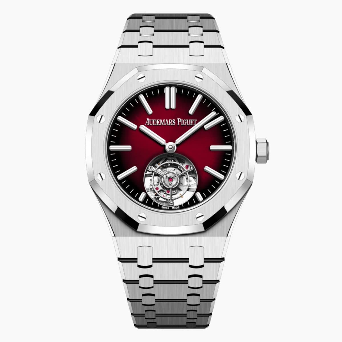Audemars Piguet Royal Oak Flying Tourbillon Steel Red Dial 41mm