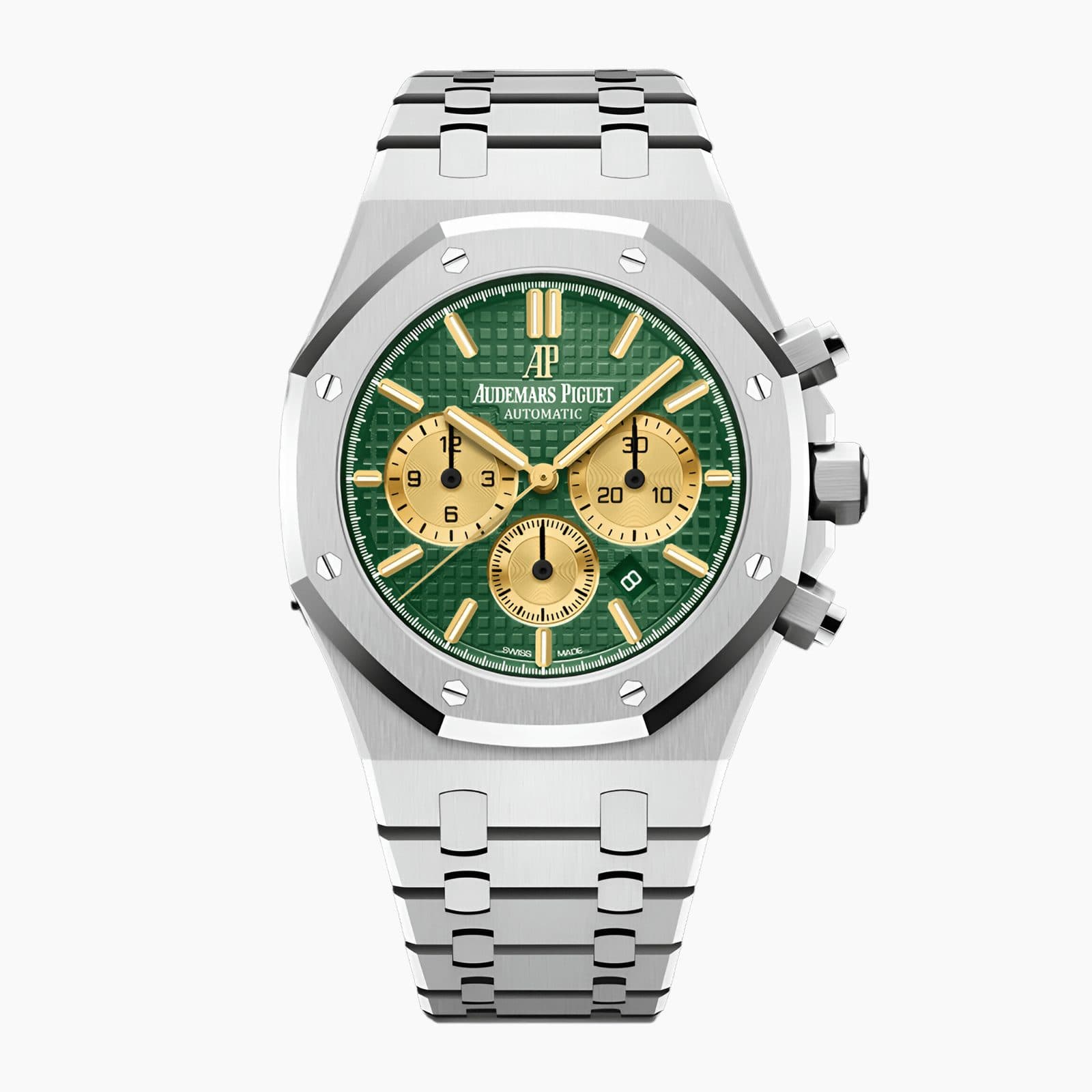 Audemars Piguet Royal Oak Chronograph Platinum Green Dial 41mm