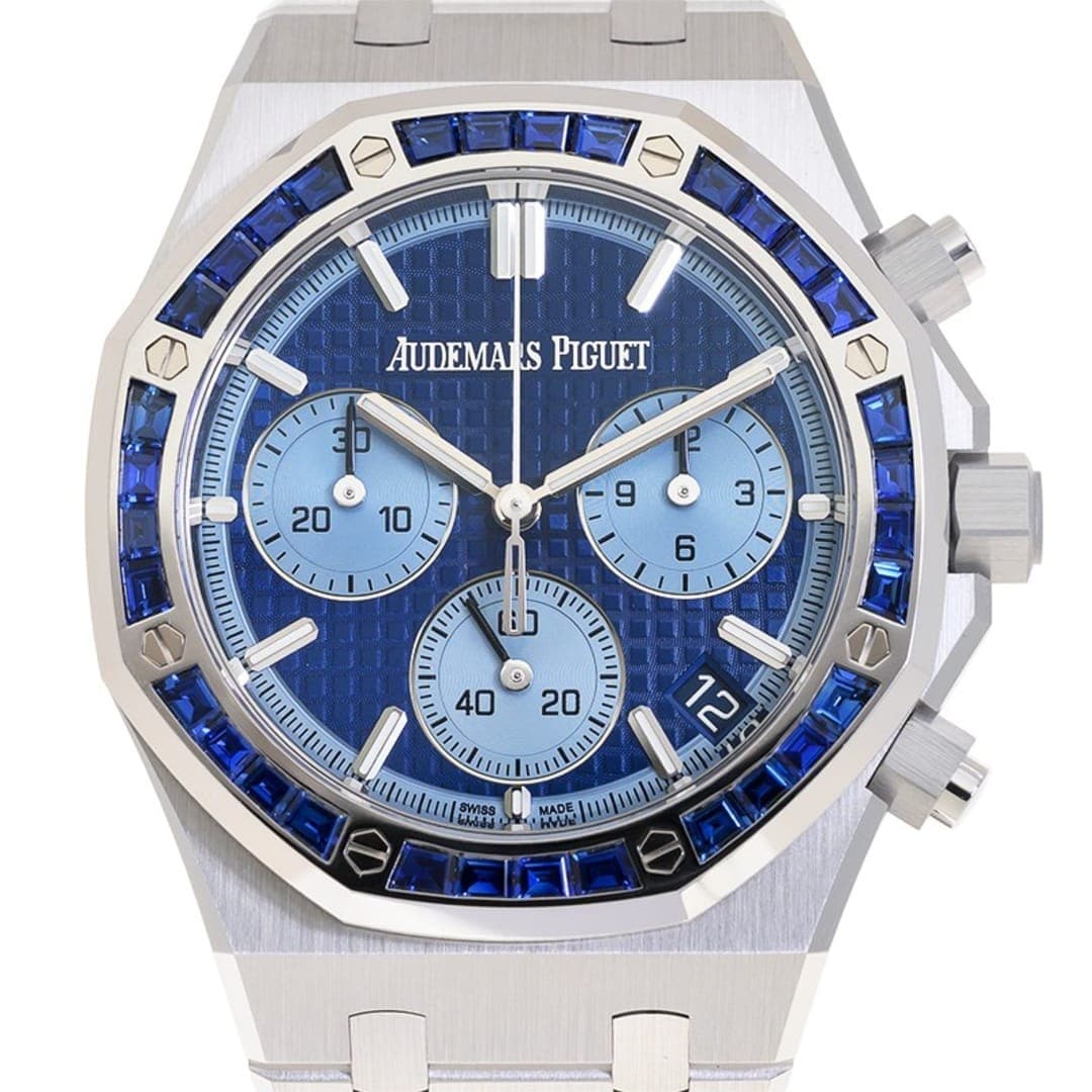 Audemars Piguet Royal Oak Chronograph White Gold Sapphire Blue Dial 41mm photo 4