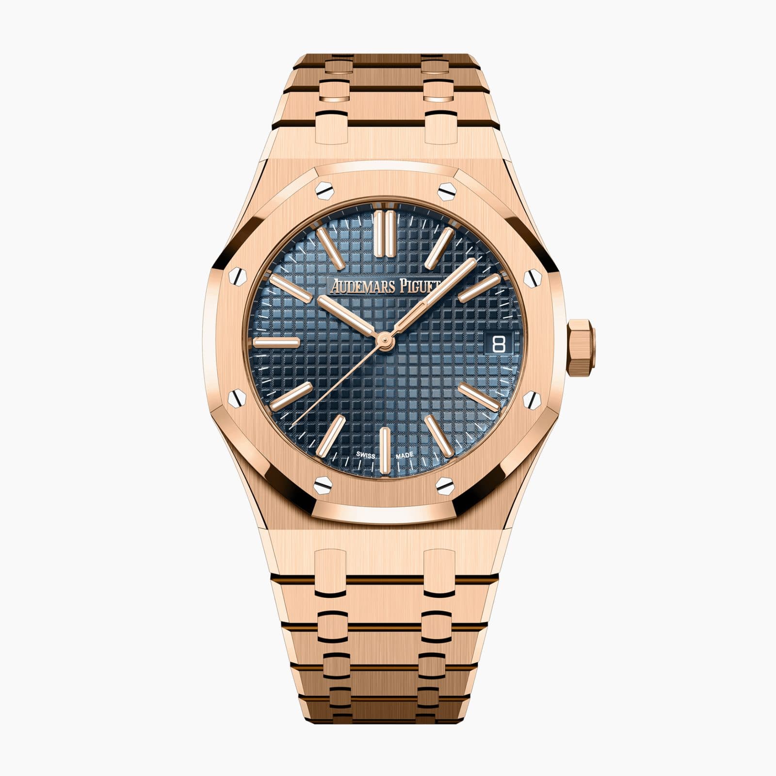 Audemars Piguet Royal Oak Selfwinding Rose Gold Blue Dial 41mm