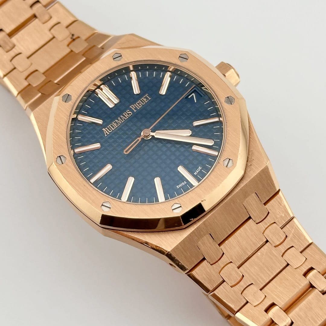 Audemars Piguet Royal Oak Selfwinding Rose Gold Blue Dial 41mm photo 2