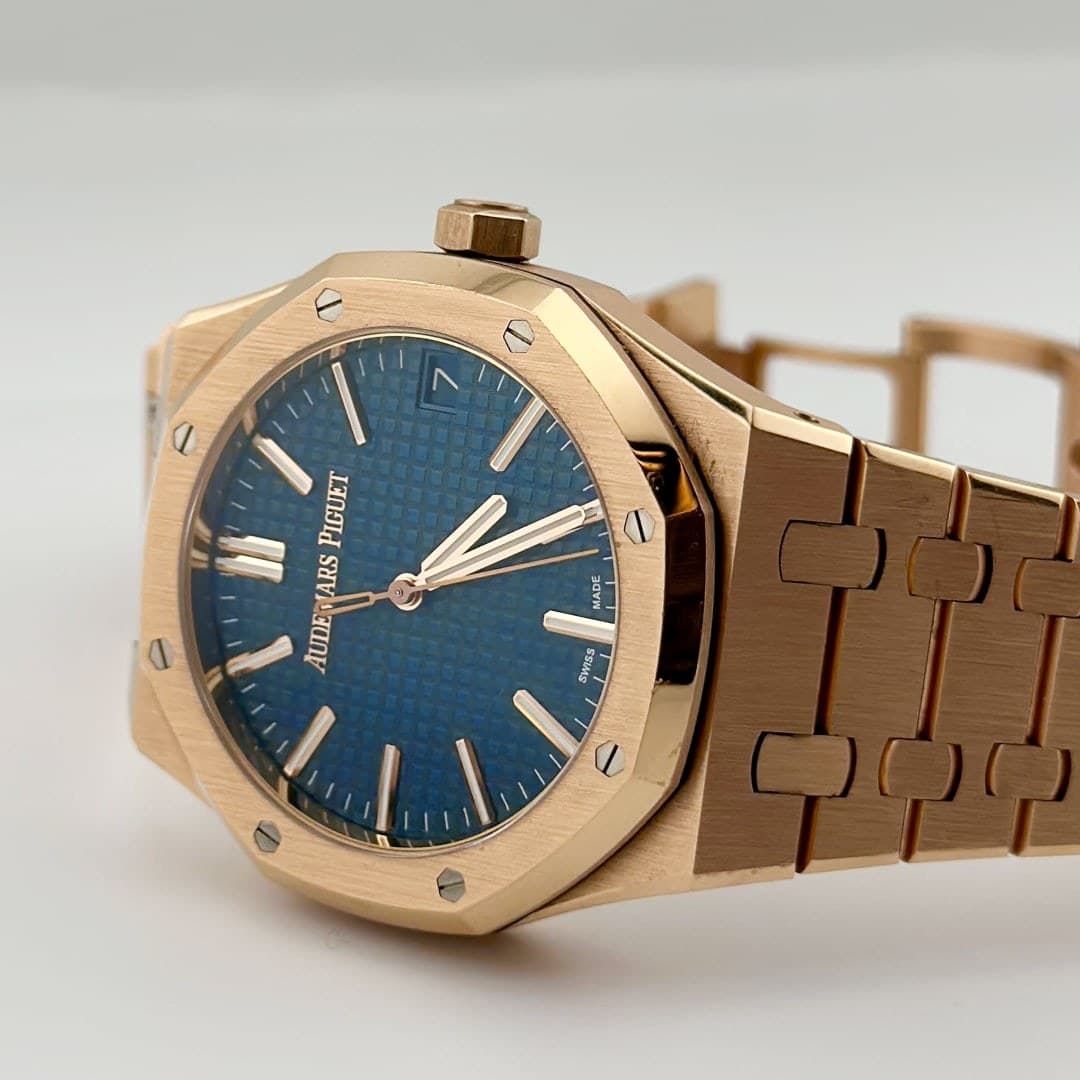 Audemars Piguet Royal Oak Selfwinding Rose Gold Blue Dial 41mm photo 3