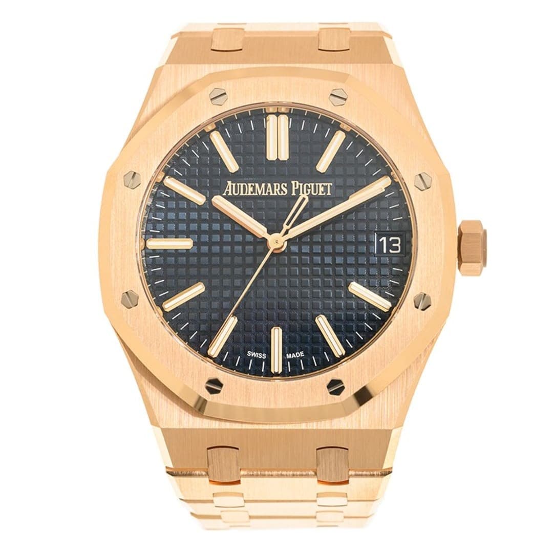 Audemars Piguet Royal Oak Selfwinding Rose Gold Blue Dial 41mm