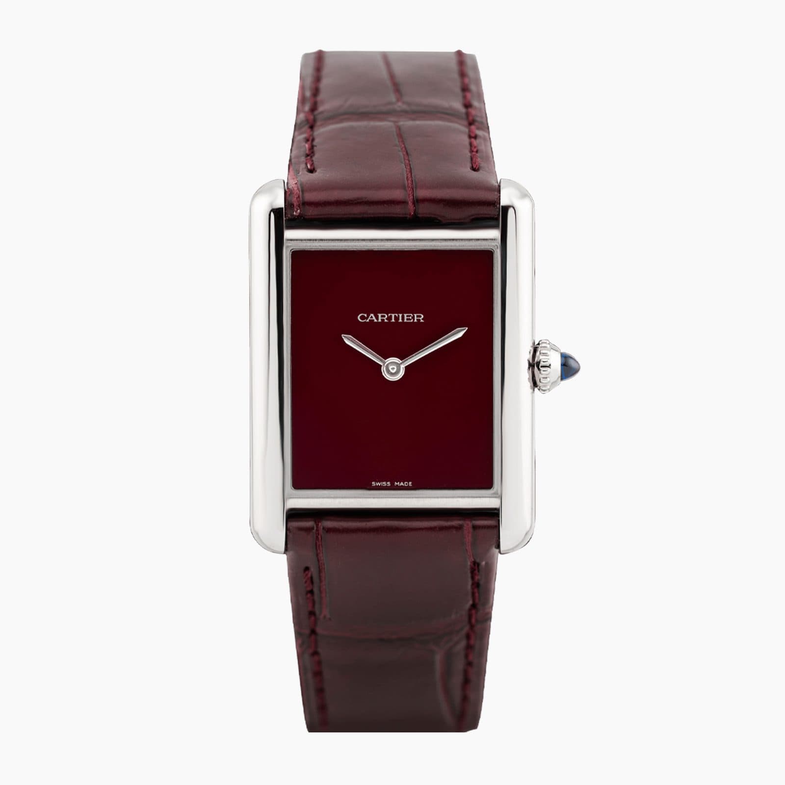 Cartier Tank Must Steel Red Dial 25mm