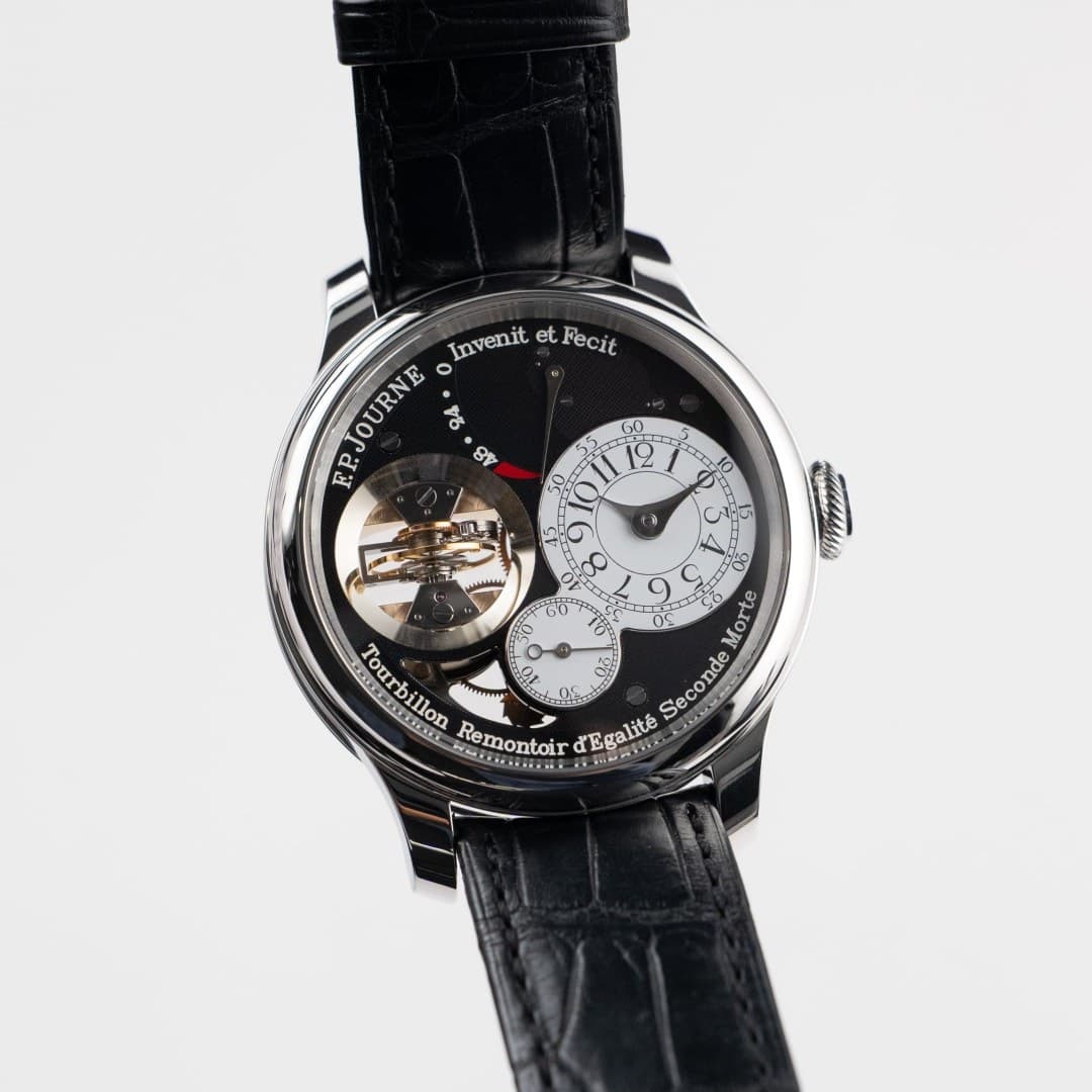 F.P. Journe Black Label Vertical Tourbillon Platinum Black Dial 42mm