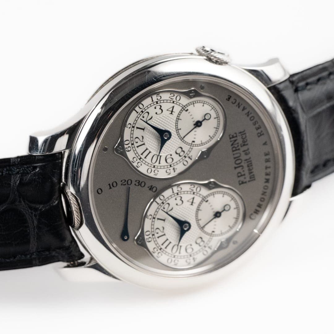 F.P. Journe Chronomètre À Résonance Platinum Silver Dial 40mm photo 3