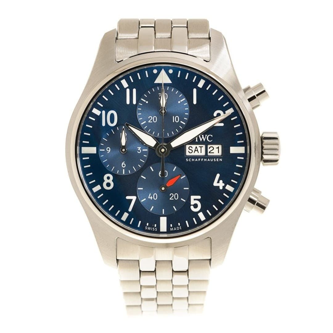 IWC Pilot's Watch Chronograph Steel Blue Dial 41mm