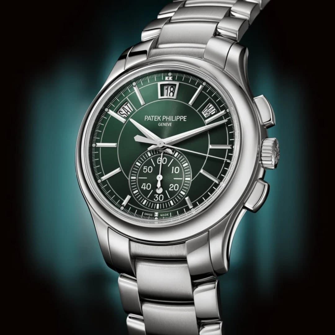 Patek Philippe Annual Calendar Chronograph Steel Green Dial 42mm photo 2