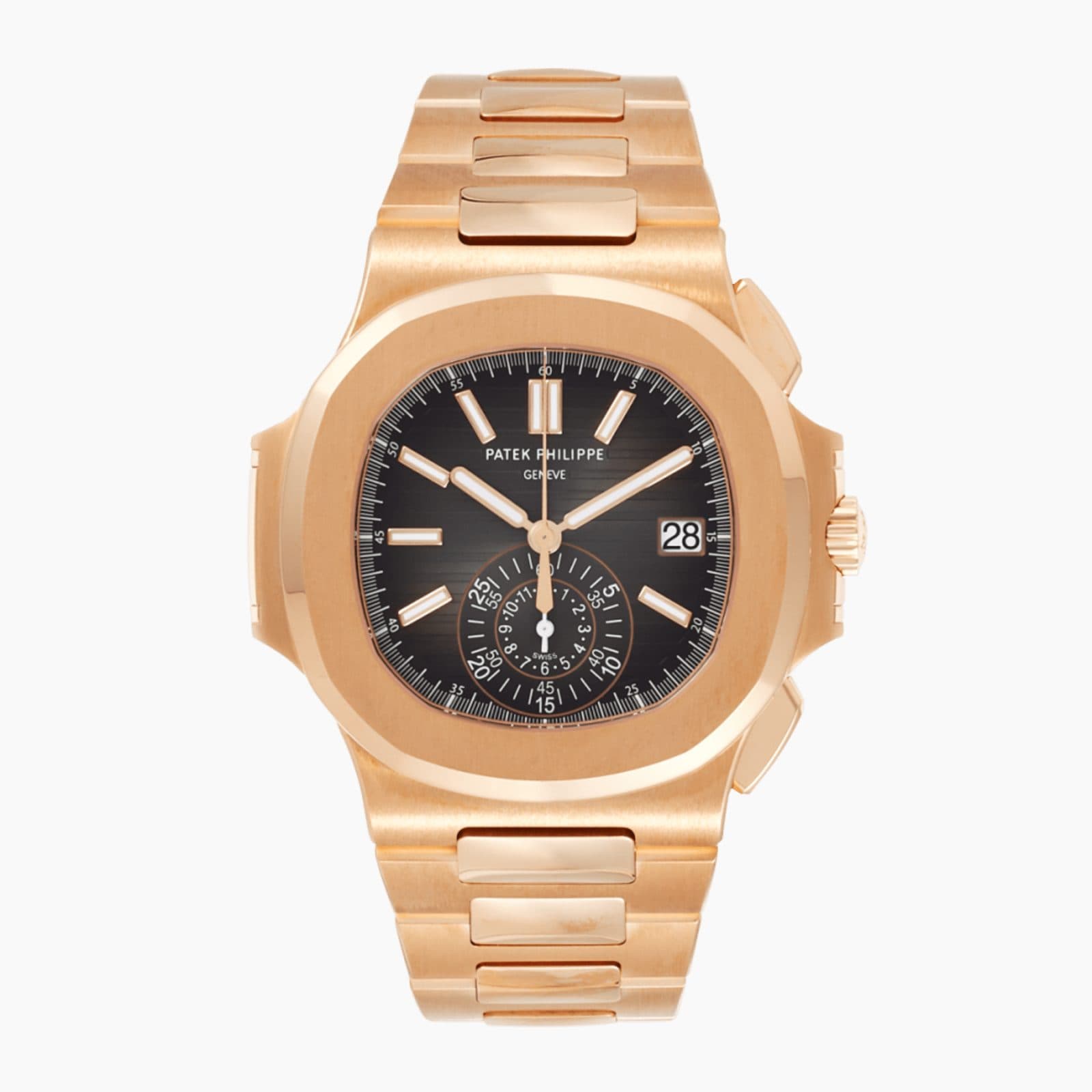 Patek Philippe Nautilus Chronograph Rose Gold Black Dial 40mm