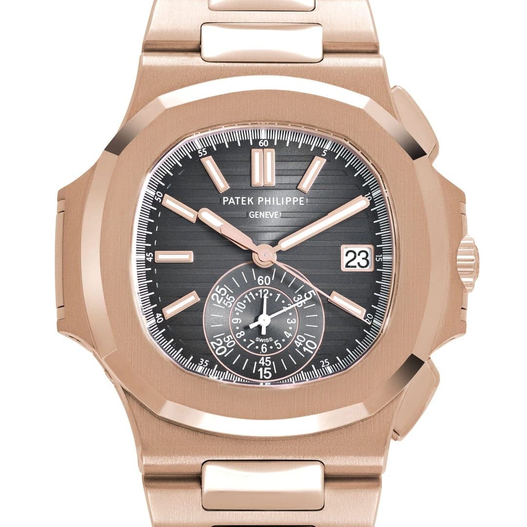 Patek Philippe Nautilus Chronograph Rose Gold Black Dial 40mm photo 2