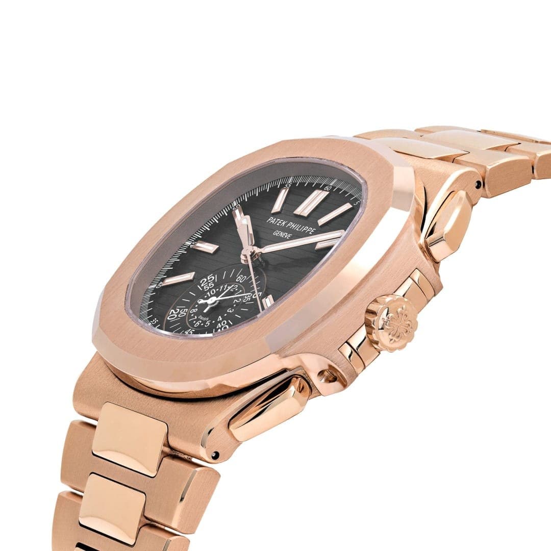 Patek Philippe Nautilus Chronograph Rose Gold Black Dial 40mm photo 4
