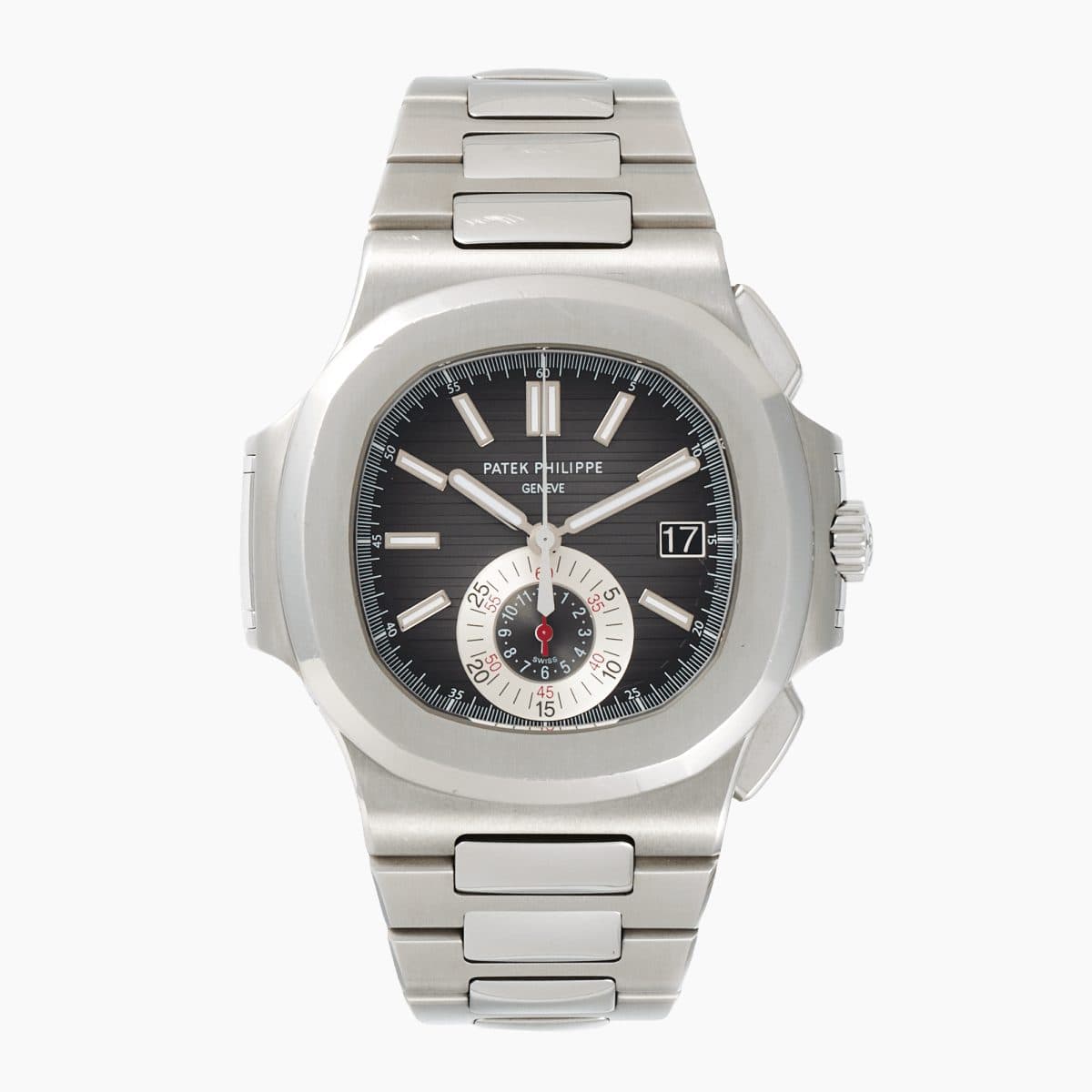 Patek Philippe Nautilus Chronograph Steel Black Dial 40mm