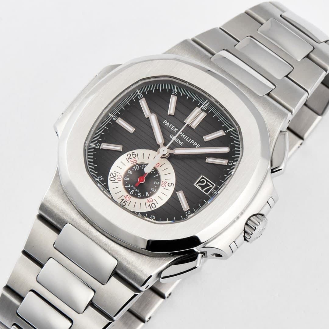 Patek Philippe Nautilus Chronograph Steel Black Dial 40mm