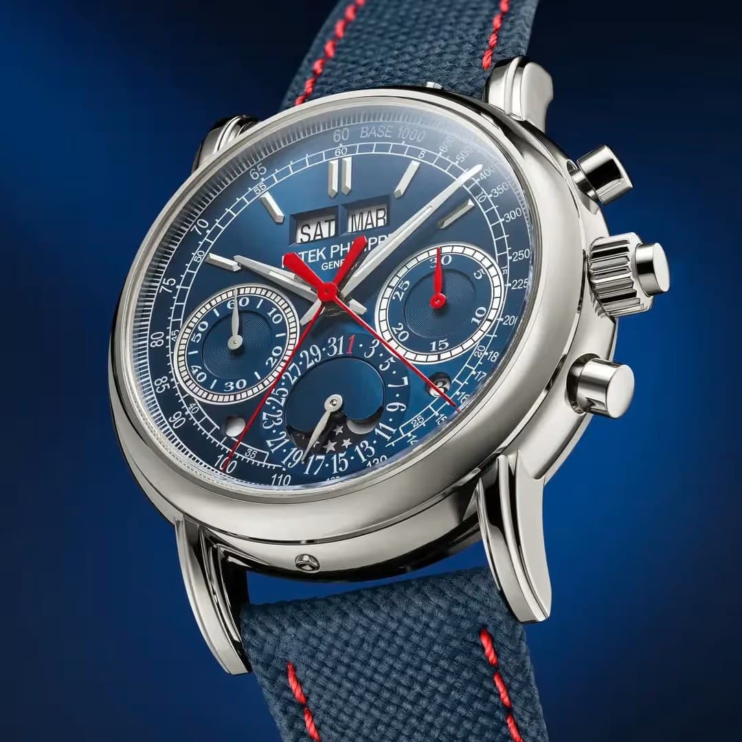 Patek Philippe Perpetual Calendar Split-Seconds Chronograph White Gold Blue Dial 40mm photo 3