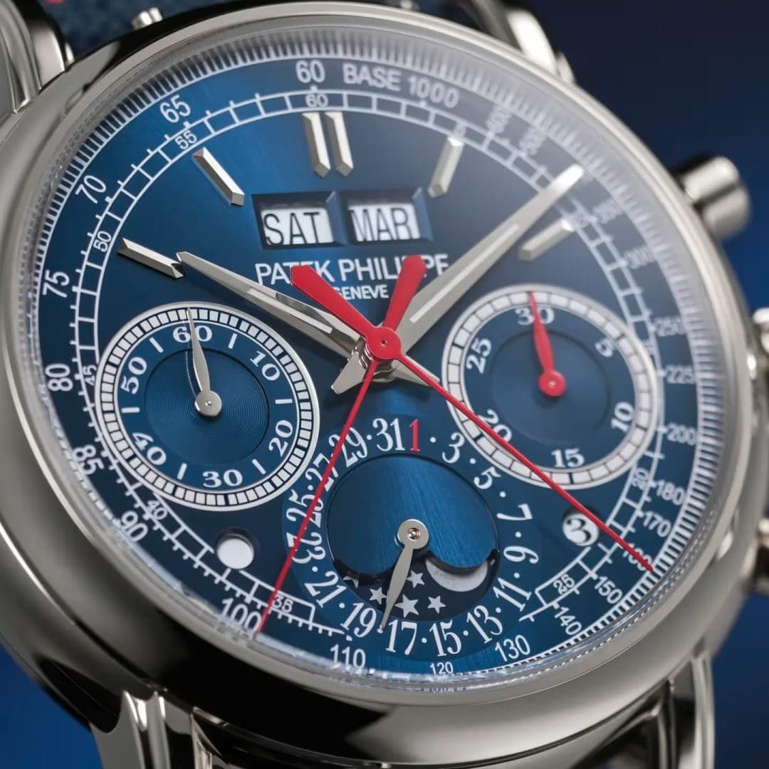 Patek Philippe Perpetual Calendar Split-Seconds Chronograph White Gold Blue Dial 40mm photo 6