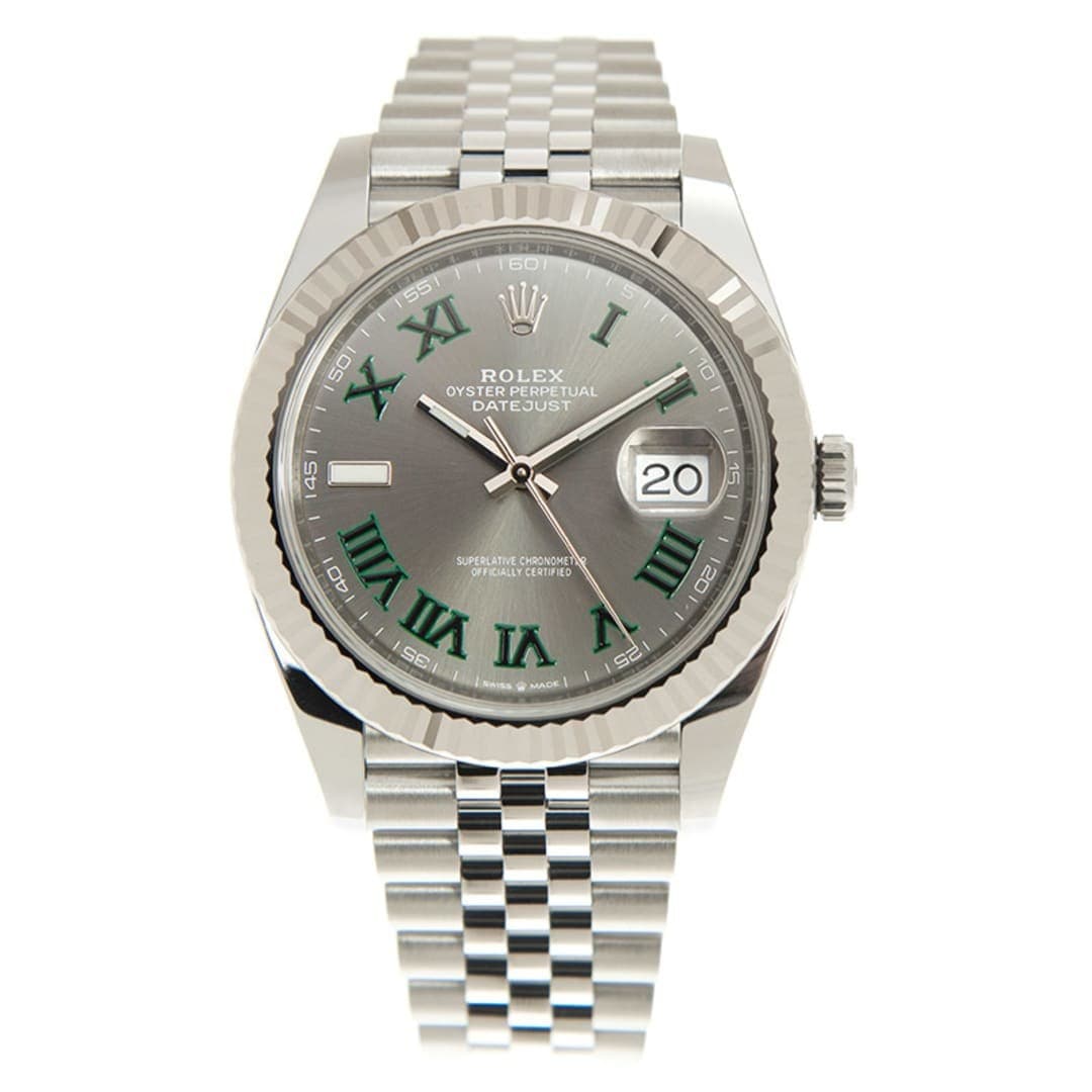 Rolex Datejust "Wimbledon" Steel Jubilee Grey Dial 41mm