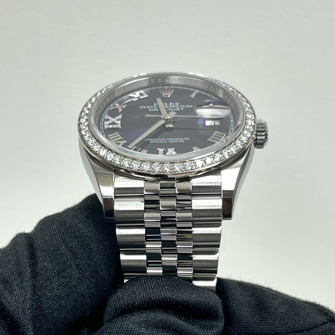 Rolex Datejust Steel Diamond Jubilee Purple Dial 36mm photo 3