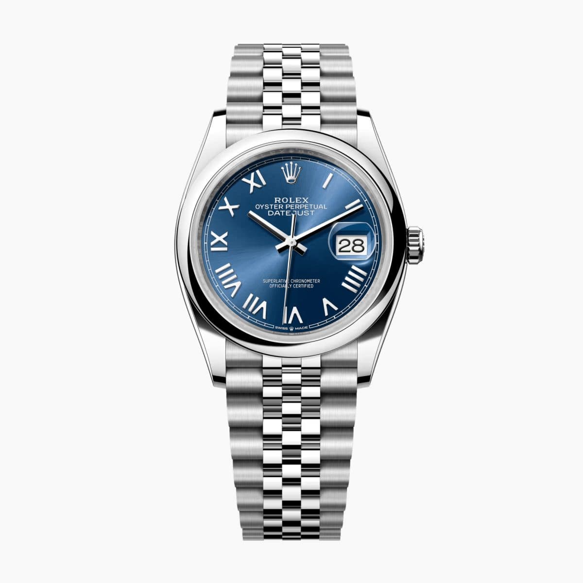 Rolex Datejust Steel Jubilee Blue Dial 36mm
