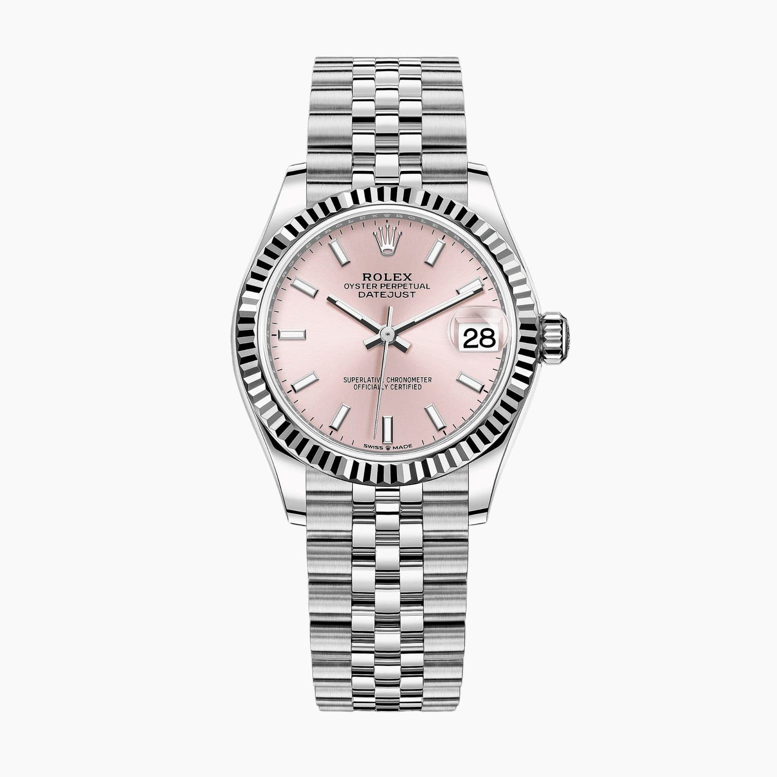 Rolex Datejust Steel Jubilee Pink Dial 31mm