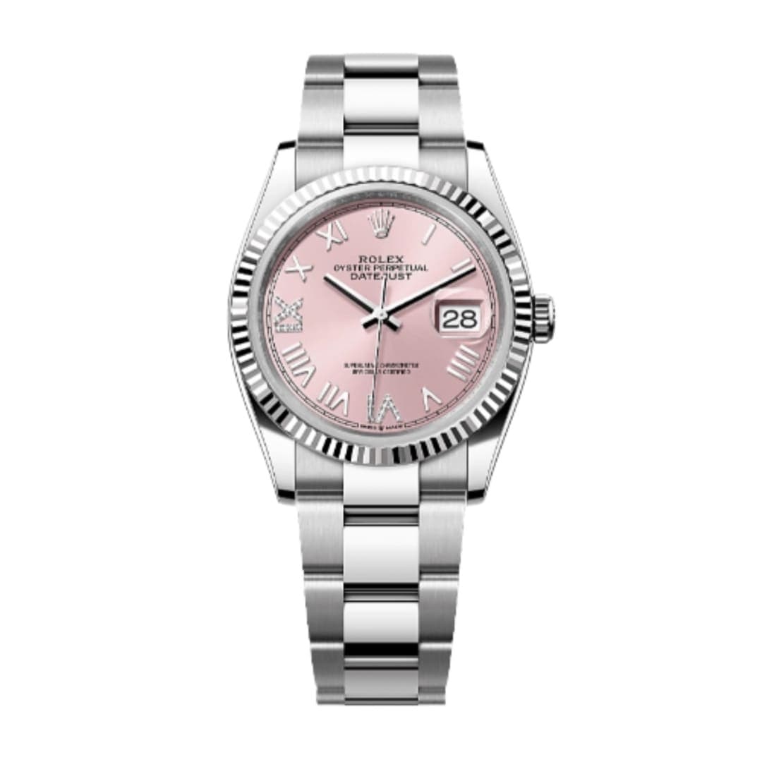 Rolex Datejust Steel Pink Dial 36mm