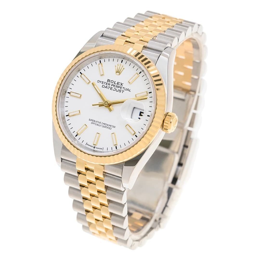 Rolex Datejust Yellow Gold & Steel Jubilee White Dial 36mm photo 3