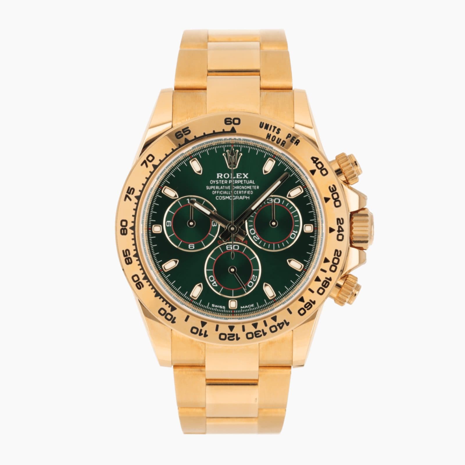 Rolex Daytona Yellow Gold Green Dial "John Mayer" 40mm