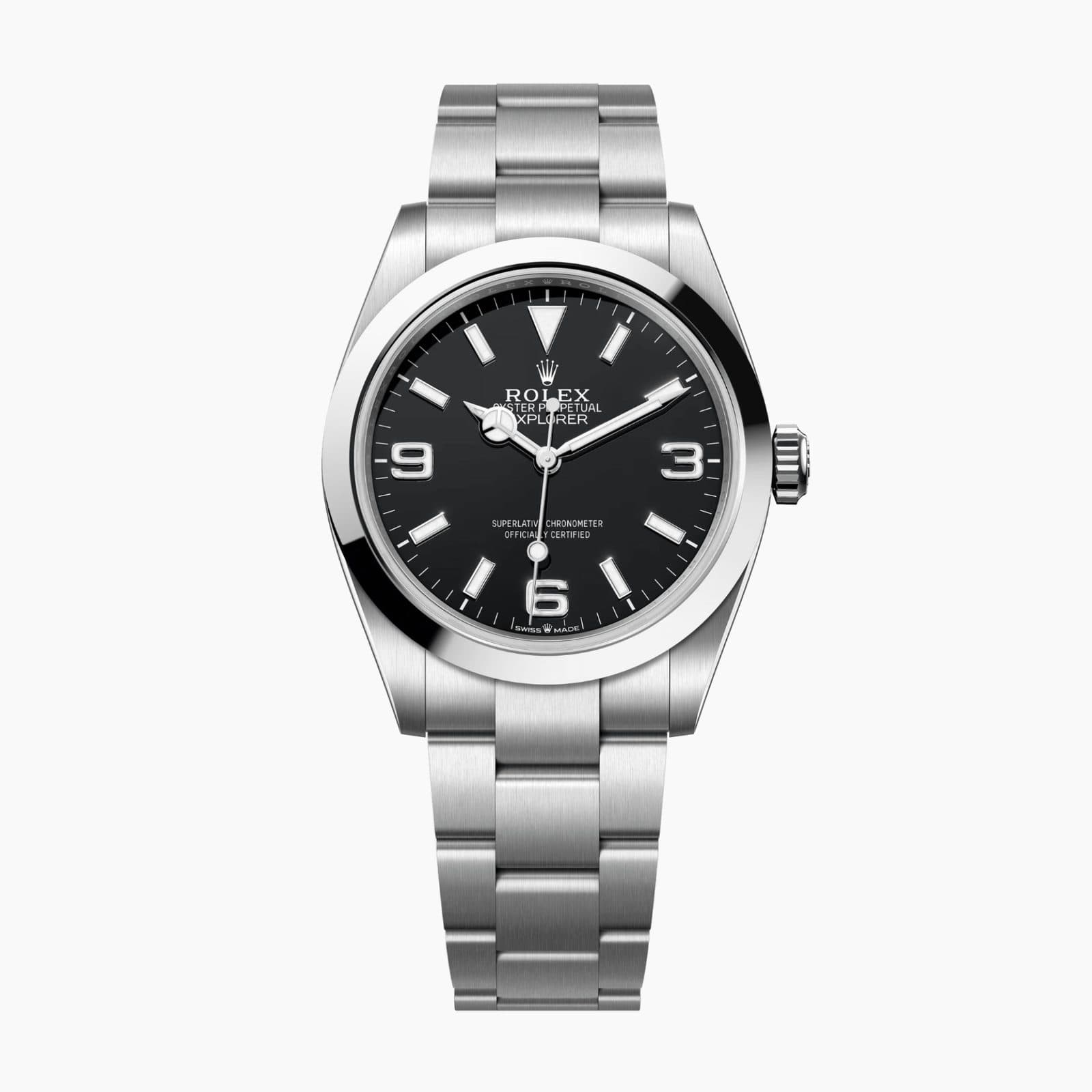 Rolex Explorer Steel Black Dial 40mm