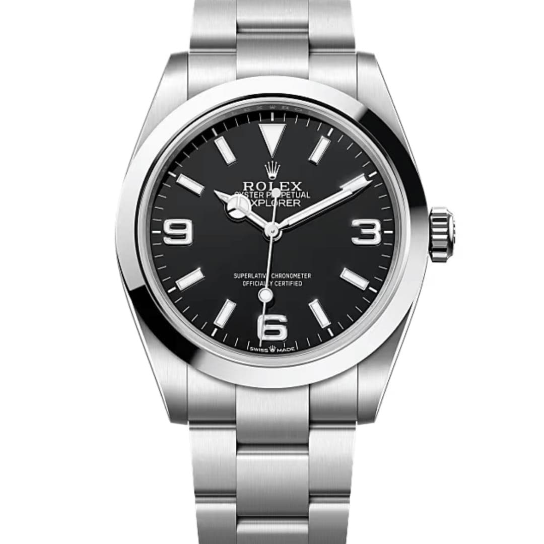 Rolex Explorer Steel Black Dial 40mm