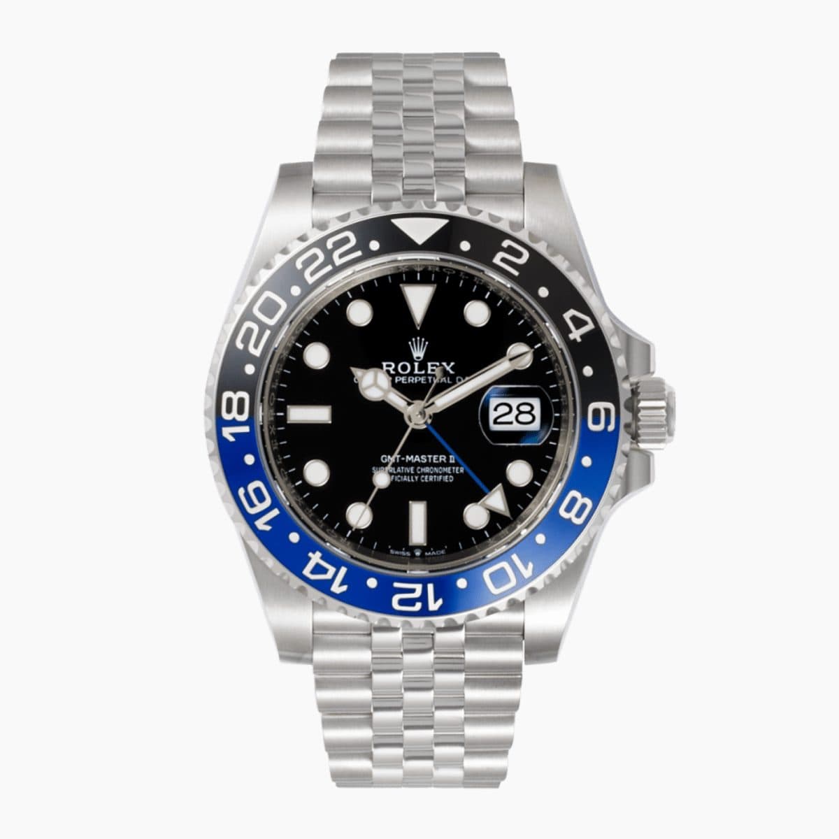Rolex GMT-Master II Steel Jubilee Black Dial "Batgirl" 40mm