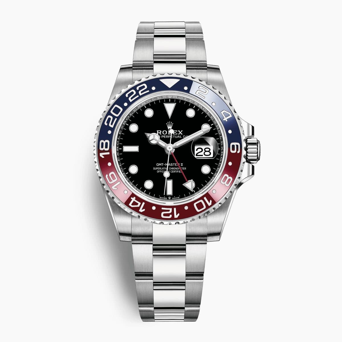 Rolex GMT-Master II Steel Black Dial "Pepsi" 40mm