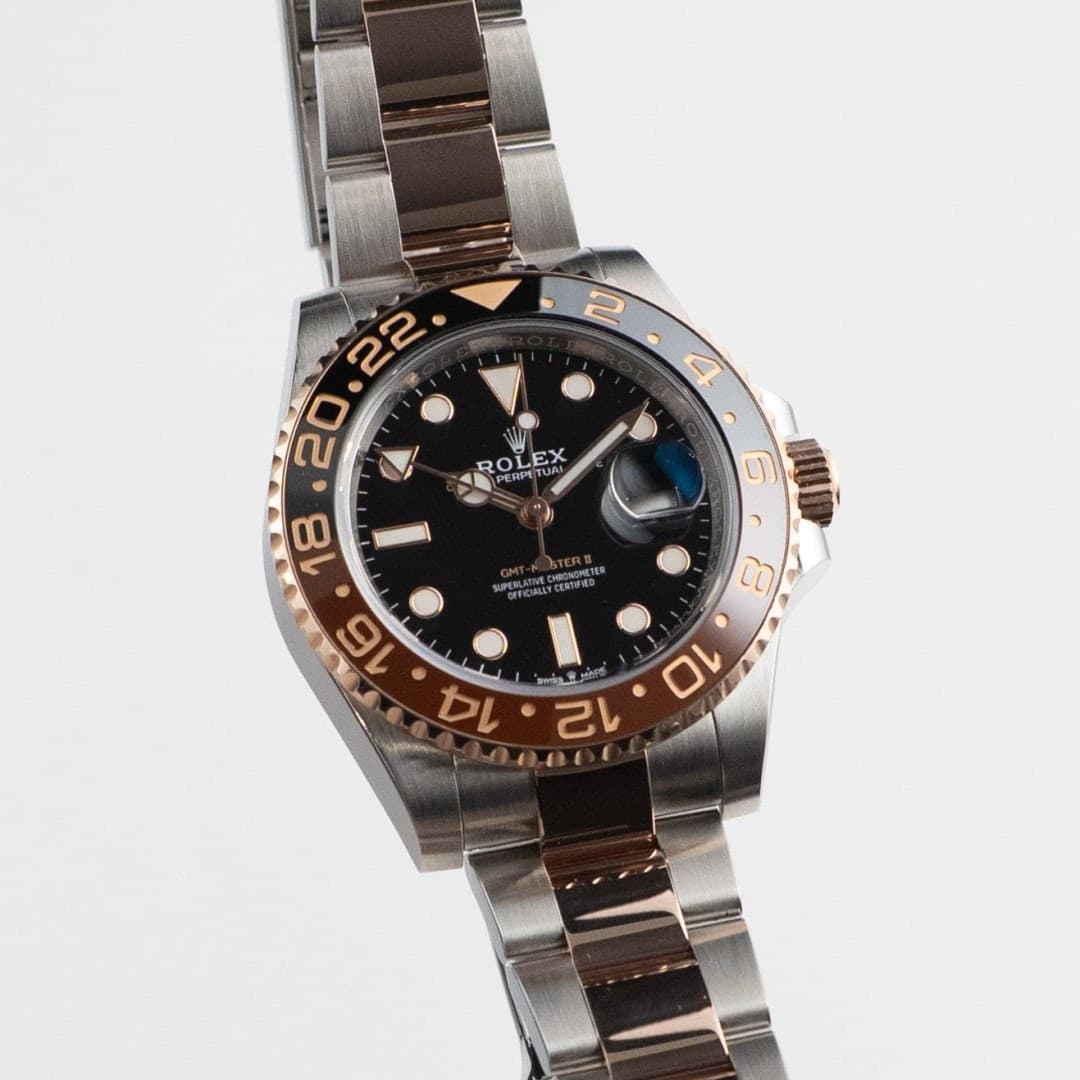 Rolex GMT-Master II "Rootbeer" Rose Gold & Steel Black Dial 40mm