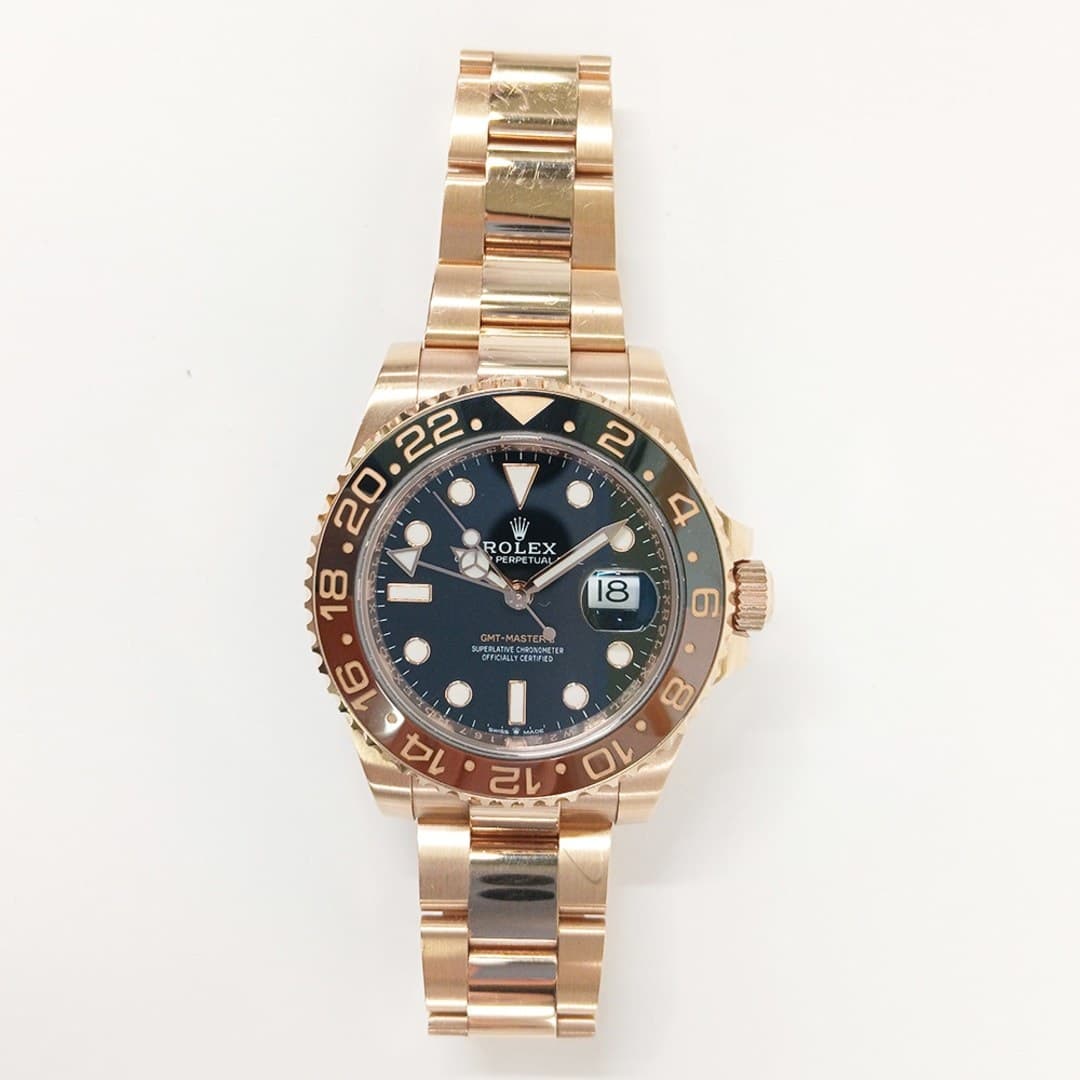 Rolex GMT-Master II "Rootbeer" Rose Gold Black Dial 40mm