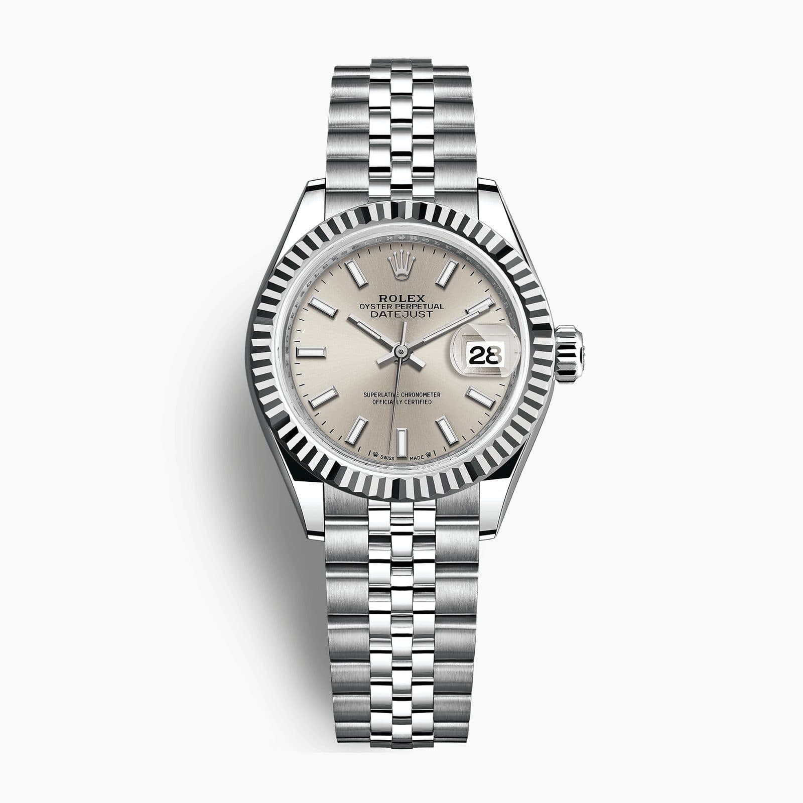 Rolex Lady-Datejust Steel Jubilee Silver Dial 28mm