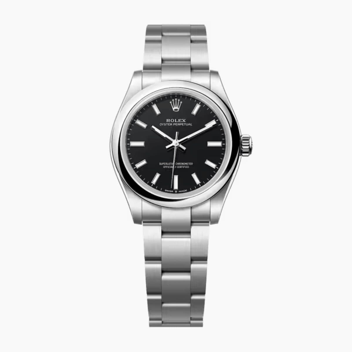 Rolex Oyster Perpetual Steel Black Dial 31mm