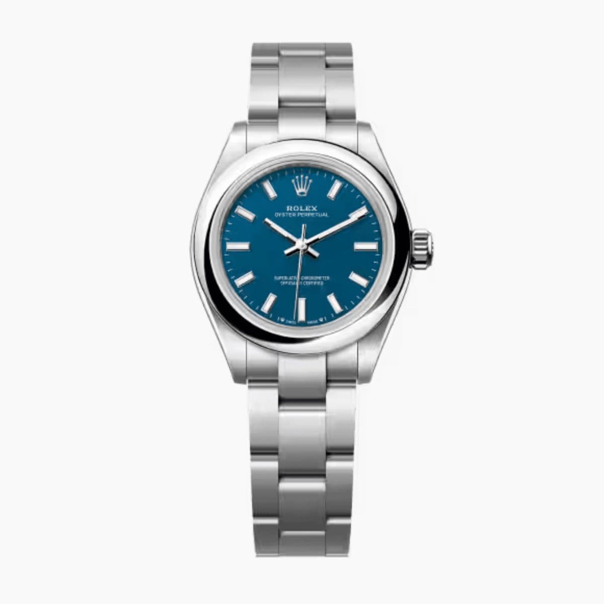 Rolex Oyster Perpetual Steel Blue Dial 28mm