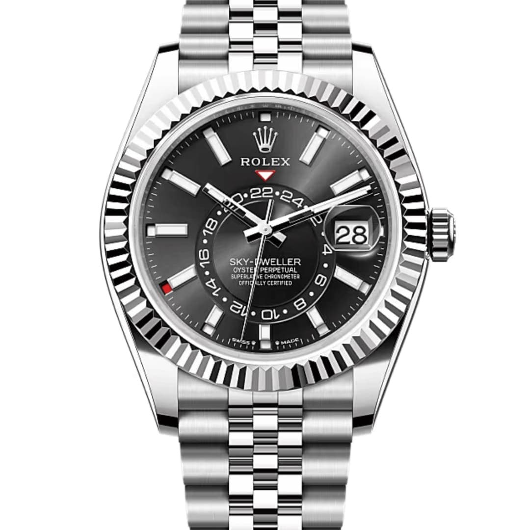 Rolex Sky-Dweller Steel Jubilee Black Dial 42mm