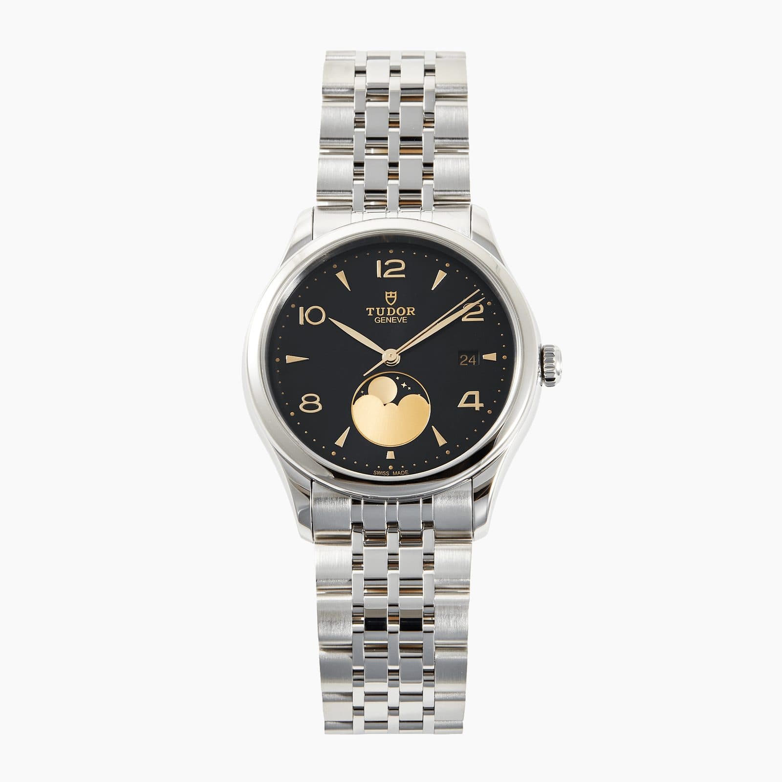 Tudor 1926 Luna Steel Black Dial 39mm