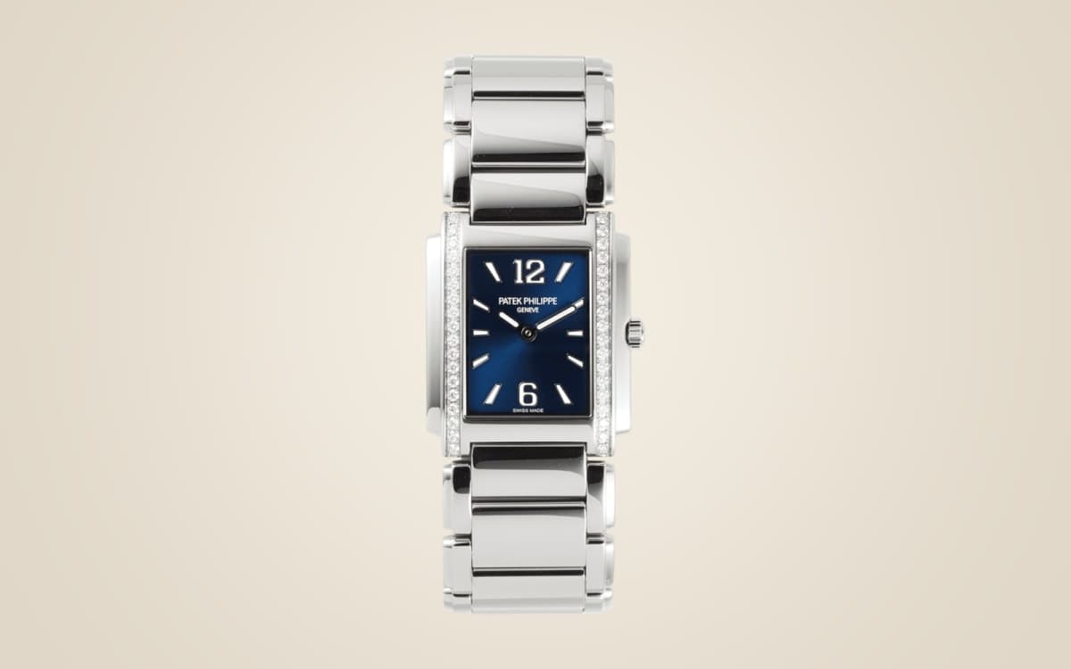 Patek Philippe Twenty~4 in steel with diamond-set bezel