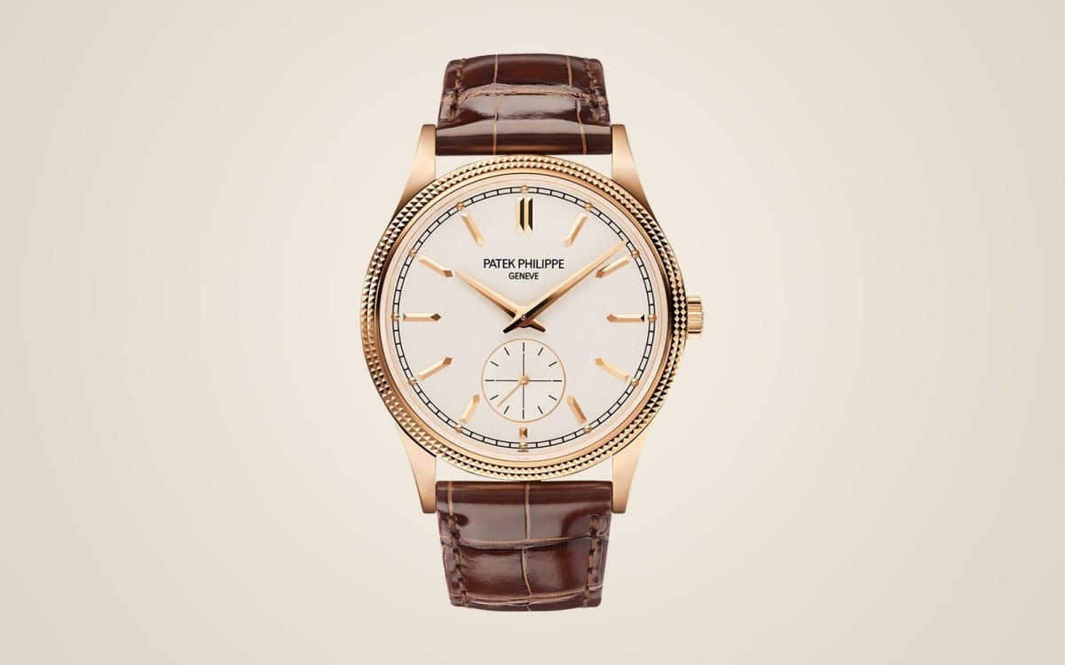 Patek Philippe Calatrava 6119R with hobnail bezel in rose gold