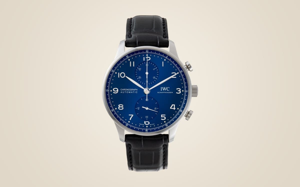 IWC Portugieser Chronograph with silver dial