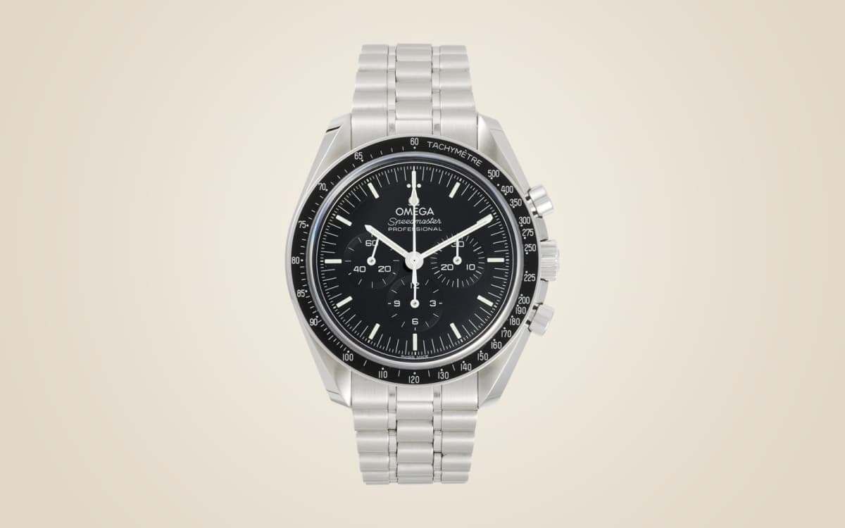 Omega Speedmaster Moonwatch Professional on a steel bracelet